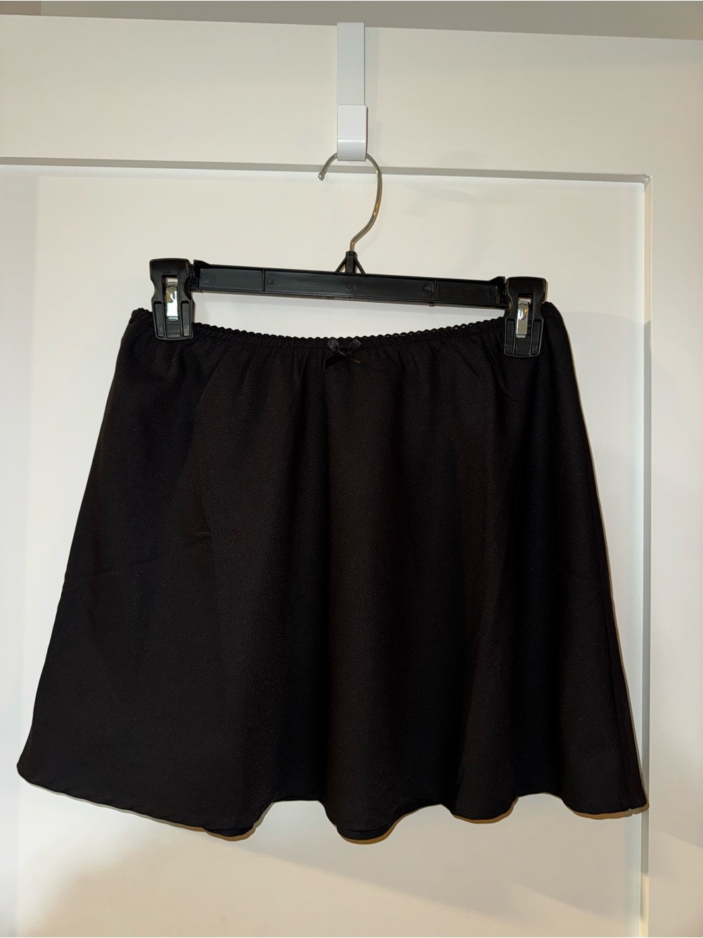 twik Black Mini Skirt with Elastic Waist